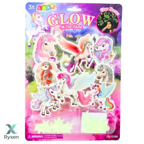 Naklejki Fluorescencyjne Świecące Na Ścianę Jednorożce Gwiazdki