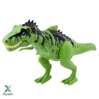 Zestaw Dinozaur Z Małymi Figurki Ruchomy Dźwięki Zielony