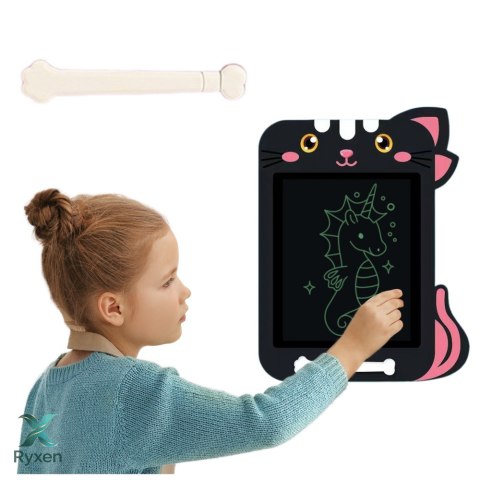 Znikopis Tablica Do Rysowania Pisania LCD Rysik Kot Czarny