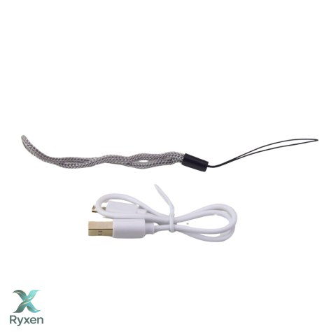 Latarka LED Regulacja Zoom 3 Tryby Świecenia Ładowanie USB Czarna