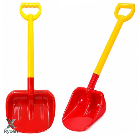 Duża Łopatka Dla Dzieci Do Piasku 63cm Czerwono-Żółta