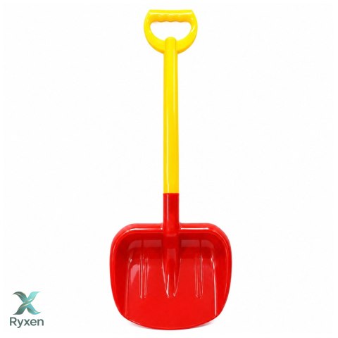 Duża Łopatka Dla Dzieci Do Piasku 63cm Czerwono-Żółta