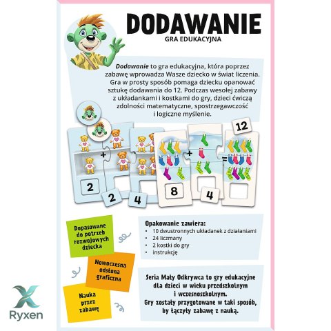 Gra dla dzieci Dodawanie Mały odkrywca Trefl 02805