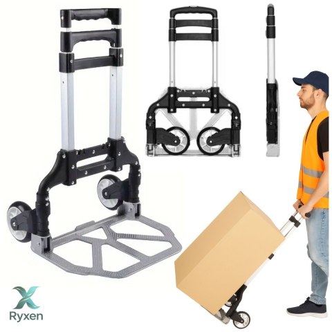 Lekki Wózek Transportowy Magazynowy Składany Aluminiowy 70kg