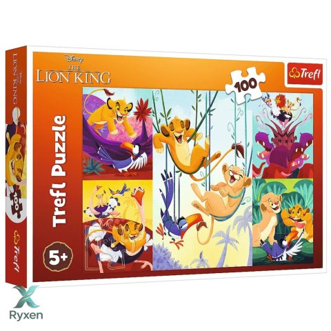 Puzzle - 100 - Dzielny Król Lew - Trefl 16478