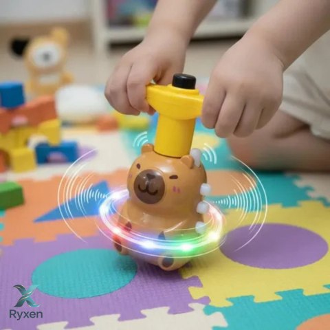 Bączek Kapibara Interaktywna Światła LED Melodie 12,5 CM