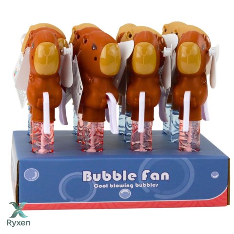 Bańki Mydlane Kapibara Wiatraczek 2w1 Różdżka 3 Oczka Do Baniek 19cm Mix