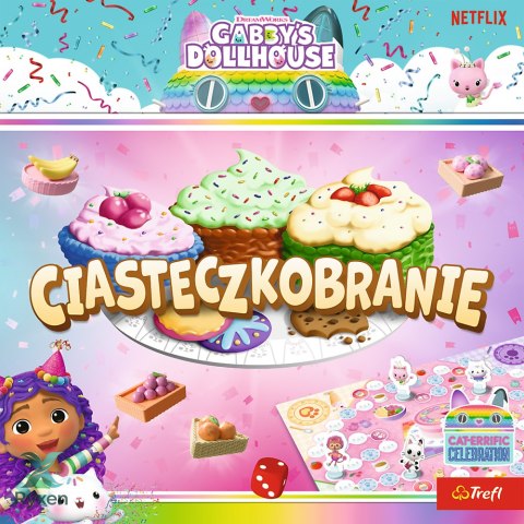Gra dla dzieci Ciasteczkobranie Koci Domek Gabi Trefl 02801