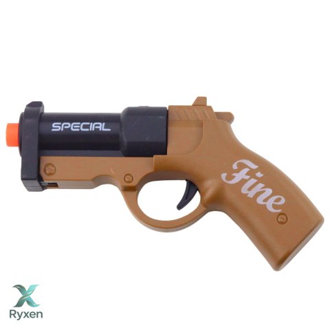Mini Pistolet Broń Na Naboje I Łuski Czarno-Brązowy 13,5 cm
