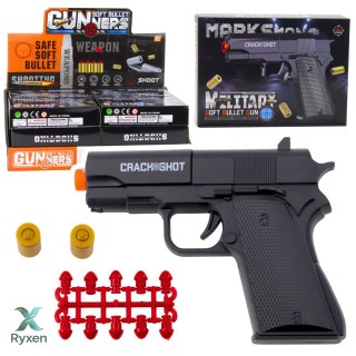 Mini Pistolet Broń Na Naboje I Łuski Czarny 13,5 cm