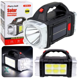 Wielofunkcyjna Latarka Solarna Szerokokątna LED HB-1678 38W