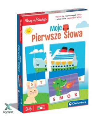 Gra edukacyjna Puzzle Moje Pierwsze Słowa Uczę się Bawiąc Język Polski Clementoni 50770