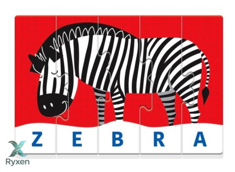 Gra edukacyjna Puzzle Moje Pierwsze Słowa Uczę się Bawiąc Język Polski Clementoni 50770