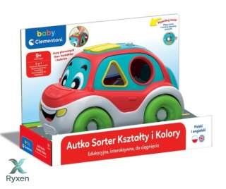 Interaktywne Autko Sorter Kształty i Kolory Język Polski i Angielski Clementoni 50808