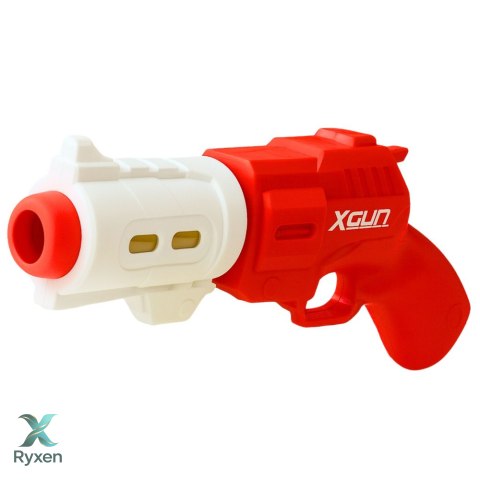 Pistolet Broń Na Miękkie Kulki Piankowe XGUN Czerwony 6 szt.