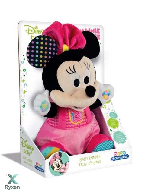 Pluszowa Interaktywna Disney Baby Minnie Uczy i Przytula Język Polski Clementoni 50130