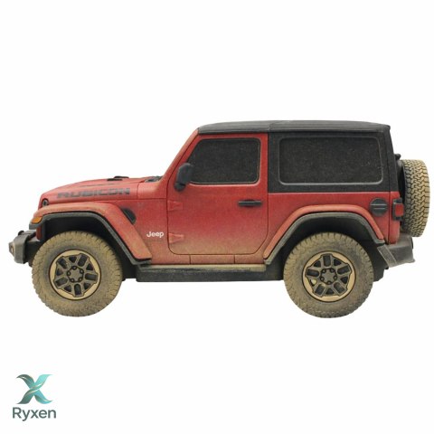 Auto JEEP Wrangler Rubicon-Muddy Zdalnie Sterowane RC Czerwone Rastar 1:24