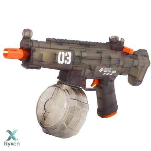 Elektryczny Karabin Pistolet Na Wodę Automatyczny Czarny Zasięg 8-9m 450 ml