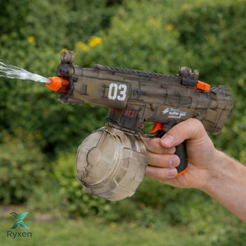 Elektryczny Karabin Pistolet Na Wodę Automatyczny Czarny Zasięg 8-9m 450 ml