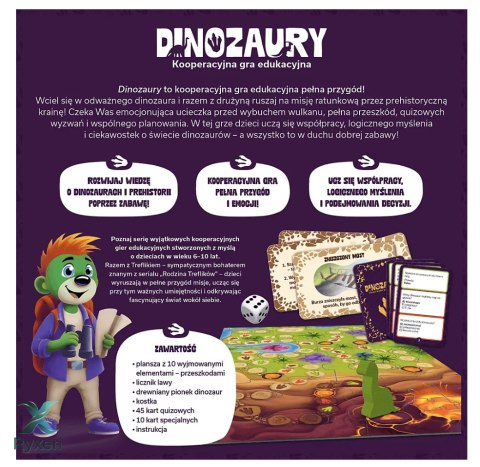 Gra edukacyjna Dinozaury Rodzina Treflików Trefl 02912