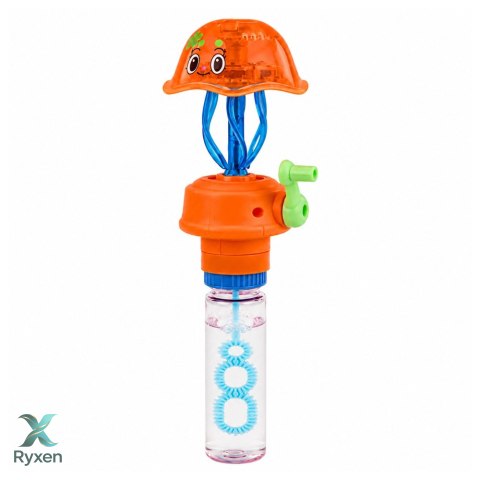 Bańki Mydlane Z Meduzą Rusza Mackami Korbka Migające Światła LED 40ML