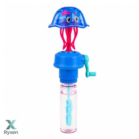 Bańki Mydlane Z Meduzą Rusza Mackami Korbka Migające Światła LED 40ML