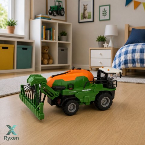 Kombajn Rolniczy Z Opryskiwaczem Funkcja Spryskiwania Światła Dźwięki 1:24