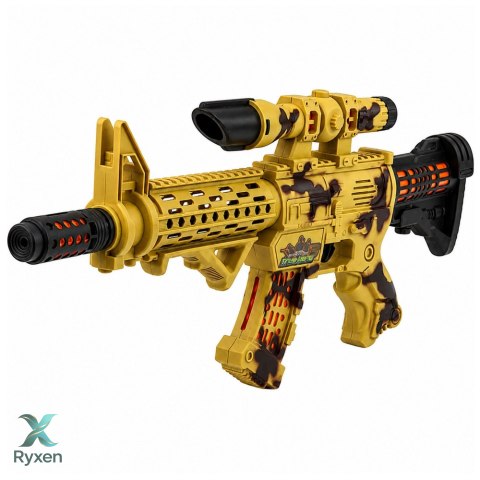 Karabin Zabawkowy Moro Luneta Ruchomy Tłumik Światła Dźwięki 54 cm