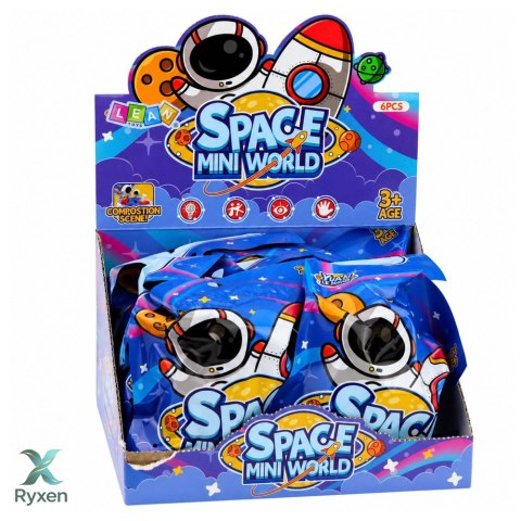 Mini Baza Figurki Kosmonauta Zestaw Kosmiczny Planety Space Mini World