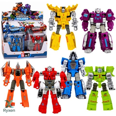 Robot Dinozaur 2w1 Zmieniający Się Ruchome Elementy Figurka Mix