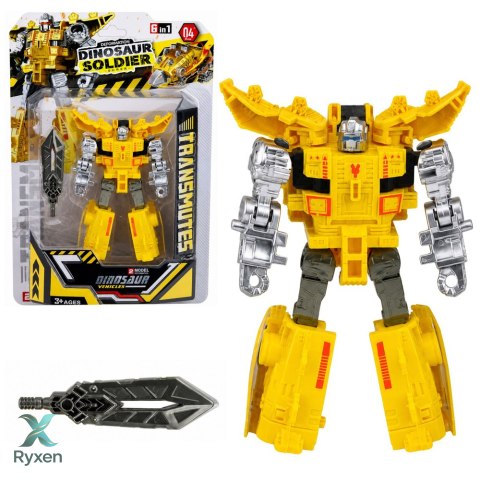 Robot Dinozaur 2w1 Zmieniający Się Ruchome Elementy Figurka Mix