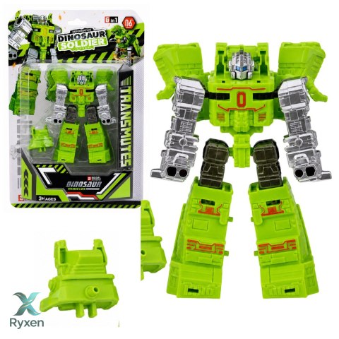 Robot Dinozaur 2w1 Zmieniający Się Ruchome Elementy Figurka Mix