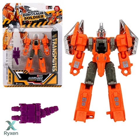 Robot Dinozaur 2w1 Zmieniający Się Ruchome Elementy Figurka Mix