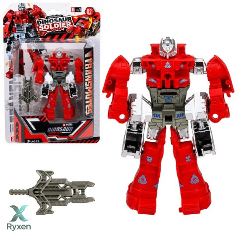Robot Dinozaur 2w1 Zmieniający Się Ruchome Elementy Figurka Mix