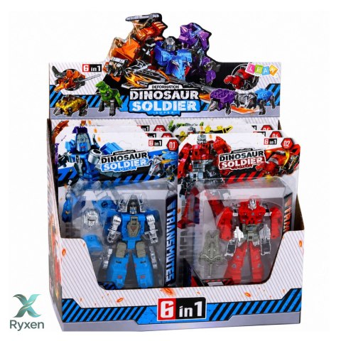 Robot Dinozaur 2w1 Zmieniający Się Ruchome Elementy Figurka Mix