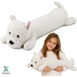 Duży Pluszowy Pies West Highland Przytulanka Maskotka Biały 90 cm