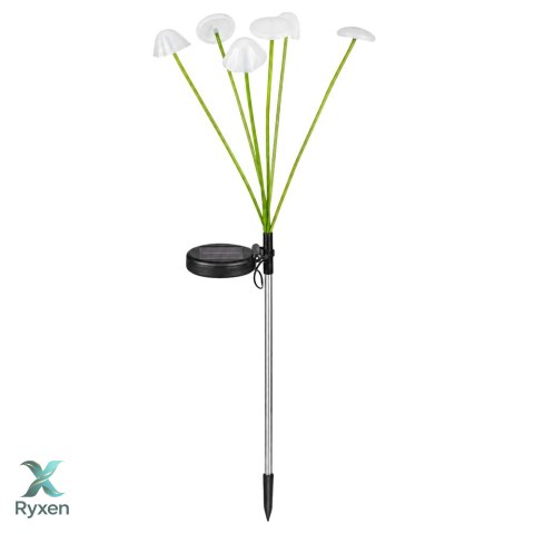 Lampka Solarna Ogrodowa Dekoracyjna Grzybki Ciepłe Światło LED 70cm
