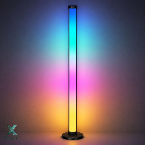 Lampy Podłogowe Smart Kolorowe Światła LED RGB Pilot Aplikacja 125cm 2 szt.