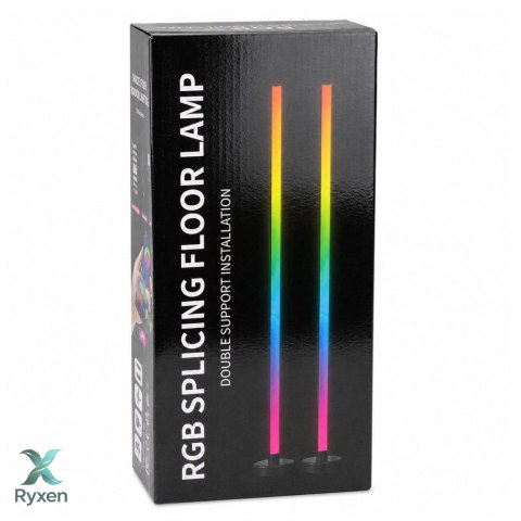 Lampy Podłogowe Smart Kolorowe Światła LED RGB Pilot Aplikacja 125cm 2 szt.