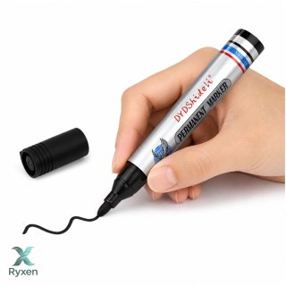 Marker Pisak Wodoodporny Permanentny Ścięta Końcówka Czarny