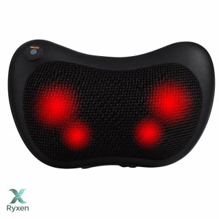Masażer Shiatsu Poduszka Masująca Plecy Kark z Podgrzewaczem Czarna