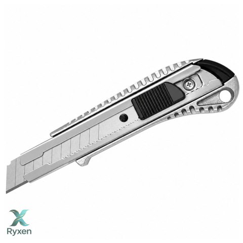 Nóż Segmentowy Aluminiowy Wysuwany Z Blokadą Łamane Ostrze 18 mm
