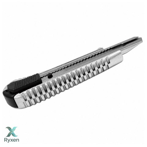 Nóż Segmentowy Aluminiowy Wysuwany Z Blokadą Łamane Ostrze 18 mm
