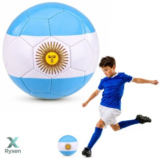 Piłka Nożna Treningowa Do Nogi Na Trawę Boisko Barwy Argentyny 22cm r.5