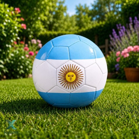 Piłka Nożna Treningowa Do Nogi Na Trawę Boisko Barwy Argentyny 22cm r.5