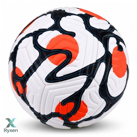 Piłka Nożna Treningowa Do Nogi Na Trawę Boisko Biało-Pomarańczowa 22cm r.5