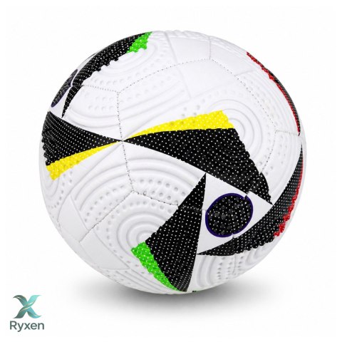 Piłka Nożna Treningowa Do Nogi Na Trawę Boisko biała Wzory 22cm r.5