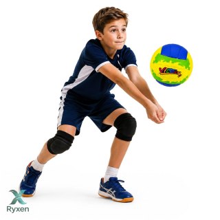 Piłka Treningowa Do Gry Siatkówki Odbijania Żółto-Niebieska 22cm r.5