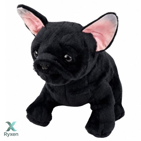 Pluszowa Maskotka Przytulanka Piesek Buldog Francuski Czarny 22 cm