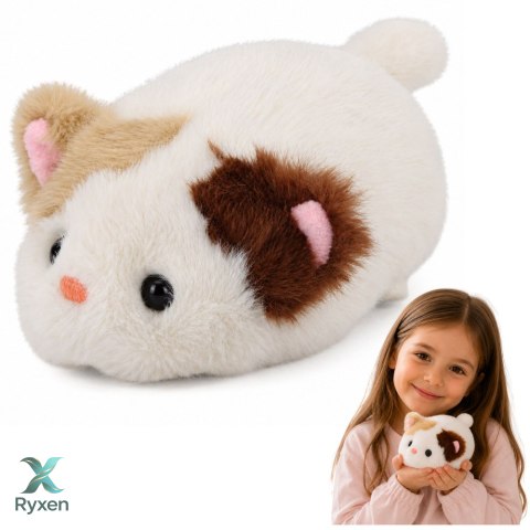 Pluszowy Kotek Maskotka Przytulanka Miękki Mały Biały 16 cm